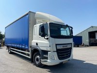 USED 2019 19 DAF CF 18T CURTAIN SIDED SLEEPER CAB WITH TUCK UNDER TAIL LIFT 