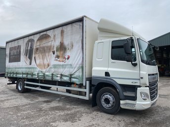 2019 DAF CF 18T CURTAIN SIDED SLEEPER CAB WITH TUCK UNDER TAIL LIFT £14999.00