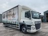 USED 2019 19 DAF CF 18T CURTAIN SIDED SLEEPER CAB WITH TUCK UNDER TAIL LIFT 