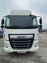 USED 2019 19 DAF CF 18T CURTAIN SIDED SLEEPER CAB WITH TUCK UNDER TAIL LIFT 