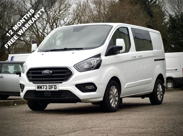 View our Ford Transit Custom 2.0 300 EcoBlue Limited Crew Van Double Cab 5dr Diesel Manual L1 H1 Euro 6 (s/s) (130 ps)