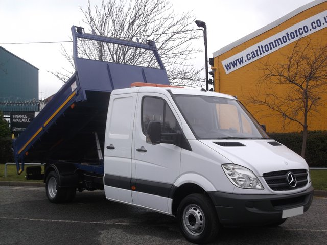 2009 59 Mercedes-Benz Sprinter 516Cdi D/Cab Tipper [ Low Mileage 32K Automatic ] Free UK Delivery 