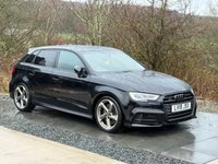USED 2018 18 AUDI S3 2.0 TFSI Black Edition Sportback 5dr Petrol S Tronic quattro Euro 6 (s/s) (310 ps) PARK ASSIST BLUETOOTH AUDIO DAB
