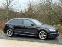 USED 2018 18 AUDI S3 2.0 TFSI Black Edition Sportback 5dr Petrol S Tronic quattro Euro 6 (s/s) (310 ps) PARK ASSIST BLUETOOTH AUDIO DAB
