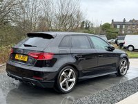 USED 2018 18 AUDI S3 2.0 TFSI Black Edition Sportback 5dr Petrol S Tronic quattro Euro 6 (s/s) (310 ps) PARK ASSIST BLUETOOTH AUDIO DAB