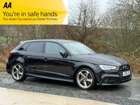 USED 2018 18 AUDI S3 2.0 TFSI Black Edition Sportback 5dr Petrol S Tronic quattro Euro 6 (s/s) (310 ps) PARK ASSIST BLUETOOTH AUDIO DAB