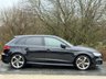 USED 2018 18 AUDI S3 2.0 TFSI Black Edition Sportback 5dr Petrol S Tronic quattro Euro 6 (s/s) (310 ps) PARK ASSIST BLUETOOTH AUDIO DAB