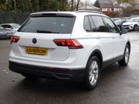 USED 2021 21 VOLKSWAGEN TIGUAN 1.5 TSI Life 5d 150 S/S FULL SERVICE HISTORY, SAT NAV, WIRELESS APP CONNECT FOR APPLE CARPLAY / ANDROID AUTO, LANE ASSIST, ADAPTIVE CRUISE CONTROL & SPEED LIMITER, DAB RADIO, BLUETOOTH, FRONT & REAR PARKING SENSORS, AUTO LIGHTS & WIPERS, AUTO HOLD, ELECTRIC HEATED DOOR MIRRORS, 18 INCH ALLOYS, BLACK ROOF RAILS, LEATHER FLAT BOTTOM MULTIFUNCTION STEERING WHEEL, 3  ZONE CLIMATE CONTROL A/C, ILLUMINATING VANITY MIRRORS, CLOTH INTERIOR, FRONT & REAR ARM RESTS, MANUAL 6 SPEED GEARBOX, START STOP TECHNOLOGY