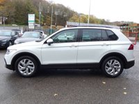 USED 2021 21 VOLKSWAGEN TIGUAN 1.5 TSI Life 5d 150 S/S FULL SERVICE HISTORY, SAT NAV, WIRELESS APP CONNECT FOR APPLE CARPLAY / ANDROID AUTO, LANE ASSIST, ADAPTIVE CRUISE CONTROL & SPEED LIMITER, DAB RADIO, BLUETOOTH, FRONT & REAR PARKING SENSORS, AUTO LIGHTS & WIPERS, AUTO HOLD, ELECTRIC HEATED DOOR MIRRORS, 18 INCH ALLOYS, BLACK ROOF RAILS, LEATHER FLAT BOTTOM MULTIFUNCTION STEERING WHEEL, 3  ZONE CLIMATE CONTROL A/C, ILLUMINATING VANITY MIRRORS, CLOTH INTERIOR, FRONT & REAR ARM RESTS, MANUAL 6 SPEED GEARBOX, START STOP TECHNOLOGY