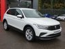 USED 2021 21 VOLKSWAGEN TIGUAN 1.5 TSI Life 5d 150 S/S FULL SERVICE HISTORY, SAT NAV, WIRELESS APP CONNECT FOR APPLE CARPLAY / ANDROID AUTO, LANE ASSIST, ADAPTIVE CRUISE CONTROL & SPEED LIMITER, DAB RADIO, BLUETOOTH, FRONT & REAR PARKING SENSORS, AUTO LIGHTS & WIPERS, AUTO HOLD, ELECTRIC HEATED DOOR MIRRORS, 18 INCH ALLOYS, BLACK ROOF RAILS, LEATHER FLAT BOTTOM MULTIFUNCTION STEERING WHEEL, 3  ZONE CLIMATE CONTROL A/C, ILLUMINATING VANITY MIRRORS, CLOTH INTERIOR, FRONT & REAR ARM RESTS, MANUAL 6 SPEED GEARBOX, START STOP TECHNOLOGY