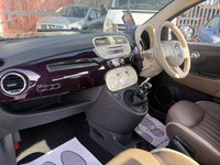 USED 2015 15 FIAT 500 0.9 TwinAir Cult Hatchback 3dr Petrol Manual Euro 6 (s/s) (85 bhp) GLASS ROOF**CARAMEL LEATHER