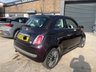 USED 2015 15 FIAT 500 0.9 TwinAir Cult Hatchback 3dr Petrol Manual Euro 6 (s/s) (85 bhp) GLASS ROOF**CARAMEL LEATHER
