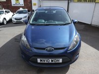 USED 2010 10 FORD FIESTA 1.25 Edge Hatchback 5dr Petrol Manual (127 g/km, 59 bhp) * FULL HISTORY +  64 MPG *