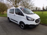 USED 2021 71 FORD TRANSIT CUSTOM Crew Van, 6 Seats, Comes with Cambelt Service, NO VAT 