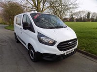 USED 2021 71 FORD TRANSIT CUSTOM Crew Van, 6 Seats, Comes with Cambelt Service, NO VAT 