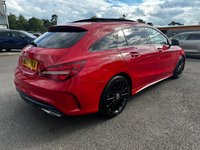 USED 2017 67 MERCEDES-BENZ CLA 2.1 CLA220d AMG Line Shooting Brake 5dr Diesel 7G-DCT Euro 6 (s/s) (177 ps) HALF LEATHER, BLUETOOTH, PARKING SENSORS