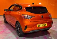USED 2025 25 RENAULT CLIO 1.6 E-TECH esprit Alpine Hatchback 5dr Petrol Hybrid Auto Euro 6 (s/s) (145 ps) One Owner. Valencia Orange.