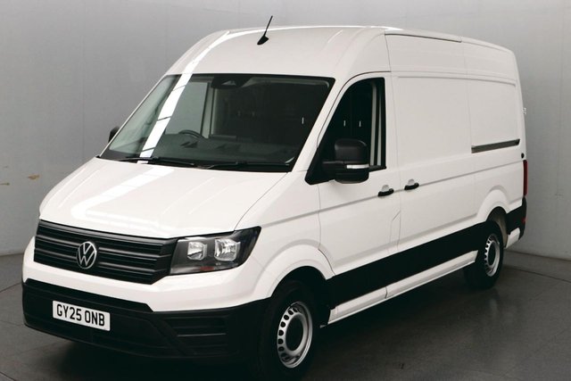 2025 25 VOLKSWAGEN CRAFTER 2.0 TDI CR35 Commerce Plus FWD 140 BHP MWB High Roof Euro 6 ULEZ Compliant App Connect | Composition Colour 10.4 Inch Touch-Screen | Wooden Load Floor Cover
