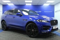 USED 2019 19 JAGUAR F-PACE 2.0 D180 R-Sport SUV 5dr Diesel Auto AWD Euro 6 (s/s) (180 ps) 22 INCH ALLOYS - CAESIUM BLUE !! - PAN ROOF
