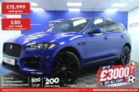 USED 2019 19 JAGUAR F-PACE 2.0 D180 R-Sport SUV 5dr Diesel Auto AWD Euro 6 (s/s) (180 ps) 22 INCH ALLOYS - CAESIUM BLUE !! - PAN ROOF