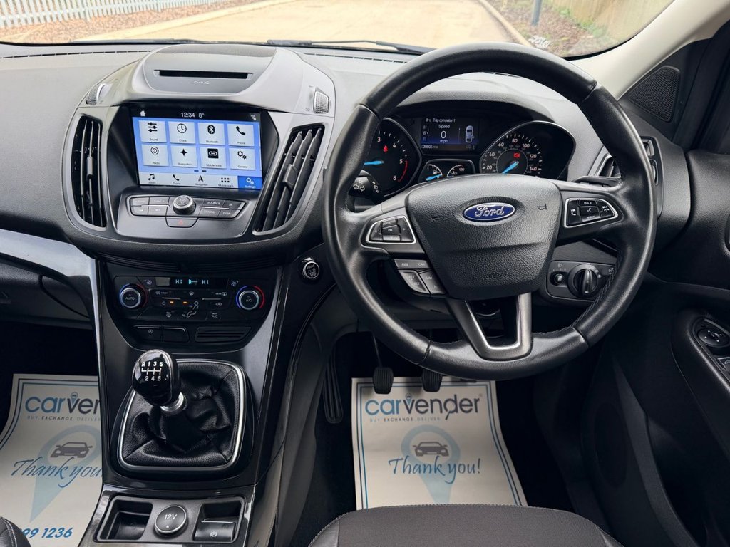 USED 2018 18 FORD KUGA 1.5 TDCi Titanium SUV 5dr Diesel Manual Euro 6 (s/s) (120 ps) |1 Owner|R.SEN|SatNaV|CRS|Apple CarPlay/Android Auto