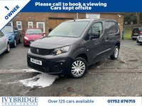 USED 2021 71 PEUGEOT PARTNER 1.5 BlueHDi 1000 Professional Premium Standard Panel Van 5dr Diesel Manual SWB Euro 6 (100 bhp) 1 OWNER+GOOD SERVICE HISTORY