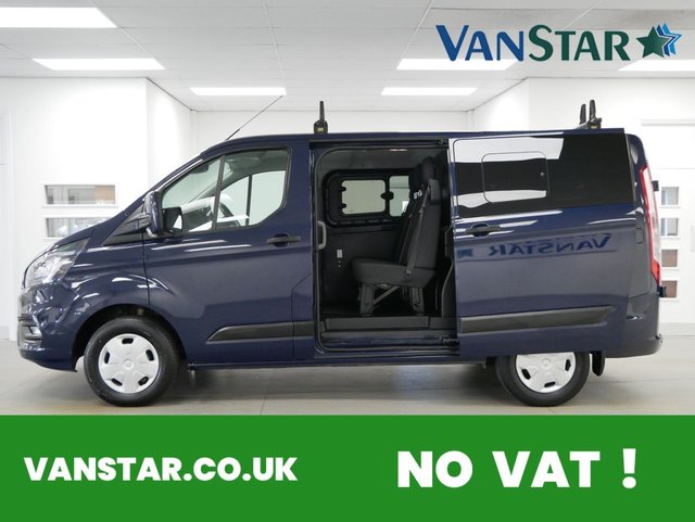 View our Ford Transit Custom 280 2.0 EBL 105 BHP SWB TREND CREWCAB 5 SEATER ( NO VAT )