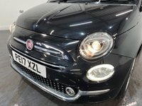 USED 2017 17 FIAT 500 1.2 Lounge Hatchback 3dr Petrol Manual Euro 6 (s/s) (69 bhp) 2 keys, pan roof, cruise, DAB