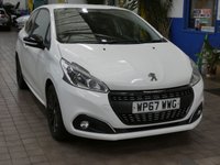 USED 2018 67 PEUGEOT 208 1.2 PureTech Black Edition Hatchback 3dr Petrol Manual Euro 6 (82 ps) AIR CON CARPLAY CRUISE 1 OWNER FROM NEW FULL PEUGEOT SERVICE HISTORY 8 SERVICES TO 33K MILES JAN 2026