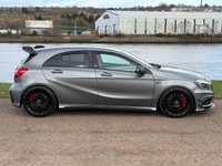 USED 2014 14 MERCEDES-BENZ A45 2.0 A45 AMG Hatchback 5dr Petrol SpdS DCT 4MATIC Euro 6 (s/s) (360 ps) **AMG BUCKET SEATS**ALCANTARA STEERING WHEEL**