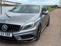 USED 2014 14 MERCEDES-BENZ A45 2.0 A45 AMG Hatchback 5dr Petrol SpdS DCT 4MATIC Euro 6 (s/s) (360 ps) **AMG BUCKET SEATS**ALCANTARA STEERING WHEEL**