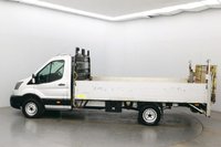 USED 2021 21 FORD TRANSIT 2.0 350 EcoBlue Leader RWD 130 BHP L4 Dropside Lorry Euro 6 ULEZ Compliant Smart Digital Tachograph | Trailer Tow Attachment | Rear Tail Lift Fitted | Air Conditioning