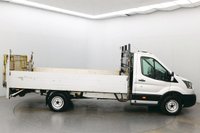 USED 2021 21 FORD TRANSIT 2.0 350 EcoBlue Leader RWD 130 BHP L4 Dropside Lorry Euro 6 ULEZ Compliant Smart Digital Tachograph | Trailer Tow Attachment | Rear Tail Lift Fitted | Air Conditioning