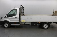 USED 2021 21 FORD TRANSIT 2.0 350 EcoBlue Leader RWD 130 BHP L4 Dropside Lorry Euro 6 ULEZ Compliant Smart Digital Tachograph | Trailer Tow Attachment | Rear Tail Lift Fitted | Air Conditioning