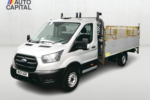 View our Ford Transit 2.0 350 EcoBlue Leader RWD 130 BHP L4 Dropside Lorry Euro 6 ULEZ Compliant