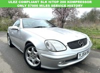 USED 2004 54 MERCEDES-BENZ SLK 2.0 SLK200 Kompressor Convertible 2dr Petrol Manual (237 g/km, 163 bhp) ULEZ COMPLIANT 200 KOMP