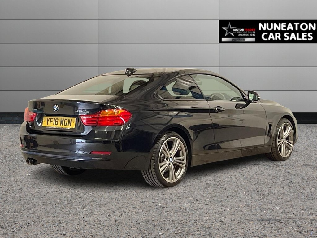USED 2016 16 BMW 4 SERIES 2.0 420d Sport Coupe 2dr Diesel Auto xDrive Euro 6 (s/s) (190 ps) FRONT AND REAR PARKING SENSORS