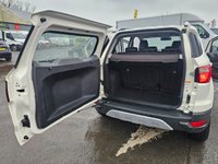 USED 2016 16 FORD ECOSPORT White 1.5 TDCi Titanium SUV, 59,859 miles, ULEZ compliant, Manual, 17in alloys, Half leather, Heated seats, Cruise Control, Air Conditioning. Boasting an exceptionally low mileage for its age, this 2016 Ford EcoSport TDCi Titanium presents a superb ownership proposition. With only two previous owners and a full service history, including a recent service at 58,626 miles on 11 September 2025, this vehicle has been meticulously maintained. It features a fuel efficient 1.5 litre diesel engine, meeting Euro 6 emissions standards, and comes with 12 months MOT for your peace of mind. Notable features include Electronic Automatic Temperature