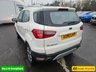 USED 2016 16 FORD ECOSPORT White 1.5 TDCi Titanium SUV, 59,859 miles, ULEZ compliant, Manual, 17in alloys, Half leather, Heated seats, Cruise Control, Air Conditioning. Boasting an exceptionally low mileage for its age, this 2016 Ford EcoSport TDCi Titanium presents a superb ownership proposition. With only two previous owners and a full service history, including a recent service at 58,626 miles on 11 September 2025, this vehicle has been meticulously maintained. It features a fuel efficient 1.5 litre diesel engine, meeting Euro 6 emissions standards, and comes with 12 months MOT for your peace of mind. Notable features include Electronic Automatic Temperature