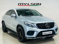 USED 2018 18 MERCEDES-BENZ GLE 3.0 GLE350d V6 AMG Line Coupe 5dr Diesel G-Tronic 4MATIC Euro 6 (s/s) (258 ps) Diamond Silver | Black Leather Interior | Heated Seats | Reversing Camera | Apple CarPlay | Bluetooth | Sat Nav | Electric Seats