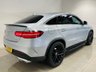 USED 2018 18 MERCEDES-BENZ GLE 3.0 GLE350d V6 AMG Line Coupe 5dr Diesel G-Tronic 4MATIC Euro 6 (s/s) (258 ps) Diamond Silver | Black Leather Interior | Heated Seats | Reversing Camera | Apple CarPlay | Bluetooth | Sat Nav | Electric Seats