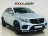 USED 2018 18 MERCEDES-BENZ GLE 3.0 GLE350d V6 AMG Line Coupe 5dr Diesel G-Tronic 4MATIC Euro 6 (s/s) (258 ps) Diamond Silver | Black Leather Interior | Heated Seats | Reversing Camera | Apple CarPlay | Bluetooth | Sat Nav | Electric Seats