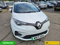 USED 2021 71 RENAULT ZOE White R135 EV50 GT Line Hatchback, 17,800 miles, Fully electric Automatic, Touchscreen, 16