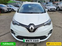 USED 2021 71 RENAULT ZOE White R135 EV50 GT Line Hatchback, 17,800 miles, Fully electric Automatic, Touchscreen, 16