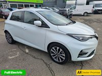 USED 2021 71 RENAULT ZOE White R135 EV50 GT Line Hatchback, 17,800 miles, Fully electric Automatic, Touchscreen, 16