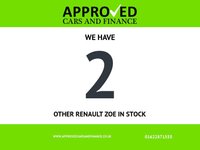 USED 2021 71 RENAULT ZOE White R135 EV50 GT Line Hatchback, 17,800 miles, Fully electric Automatic, Touchscreen, 16