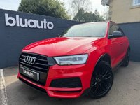 USED 2017 67 AUDI Q3 2.0 TFSI Black Edition SUV 5dr Petrol S Tronic quattro Euro 6 (s/s) (180 ps) Dual zone climate control A/C, Satellite navigation, Cruise control, Bluetooth, Bose Sound System, Part Leather Interior, Panoramic Sunroof, Dynamic drive modes, Powered tailgate, Heated folding wingmirrors, DAB radio, LED daytime running lights, Front & Rear parking sensors, Auto headlights, 19" Alloy wheels