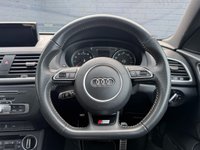 USED 2017 67 AUDI Q3 2.0 TFSI Black Edition SUV 5dr Petrol S Tronic quattro Euro 6 (s/s) (180 ps) Dual zone climate control A/C, Satellite navigation, Cruise control, Bluetooth, Bose Sound System, Part Leather Interior, Panoramic Sunroof, Dynamic drive modes, Powered tailgate, Heated folding wingmirrors, DAB radio, LED daytime running lights, Front & Rear parking sensors, Auto headlights, 19" Alloy wheels