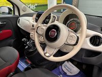 USED 2016 66 FIAT 500 1.2 Pop Hatchback 3 Door Petrol Manual White Euro 6 Low Tax USB POINT+AUX POINT+CITY STEERING