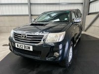 USED 2012 12 TOYOTA HI-LUX 3.0 D-4D 171PS 4WD INVINCIBLE DOUBLE PICK UP - NO VAT 1 YEARS MOT, LOW MILES